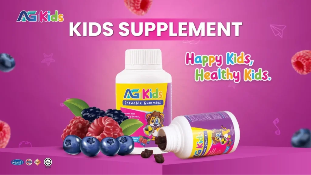 ag kids Жевательные конфеты AG Kids - это тщательно разработанная комбинация гарантирует вашему ребенку укрепление иммунитета и улучшение зрения.