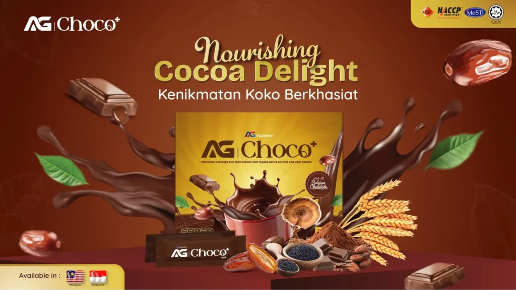 AG Choco+ Начните свой день с AG Choco+ – насыщенного шоколадного напитка с какао, для повышения энергии, иммунитета и общего самочувствия.